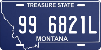 MT license plate 996821L