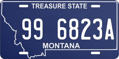 MT license plate 996823A