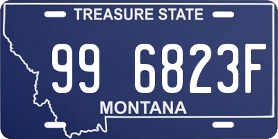 MT license plate 996823F