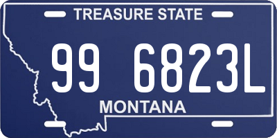 MT license plate 996823L