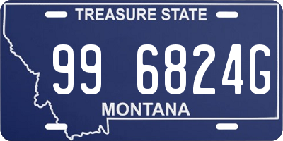 MT license plate 996824G