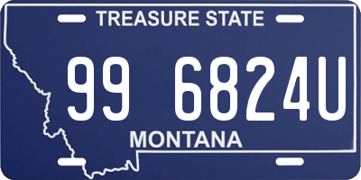 MT license plate 996824U