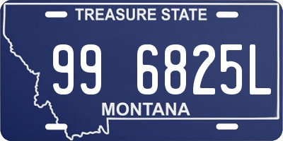 MT license plate 996825L