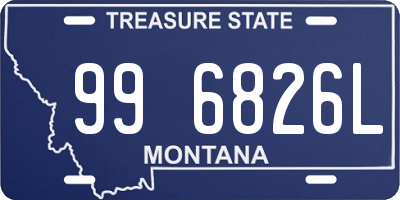 MT license plate 996826L