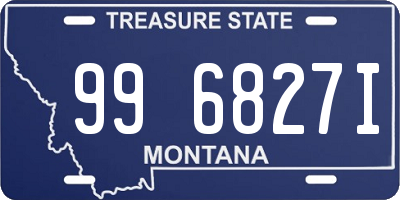 MT license plate 996827I