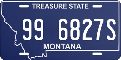 MT license plate 996827S