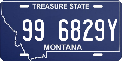 MT license plate 996829Y