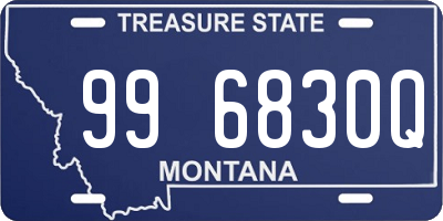 MT license plate 996830Q