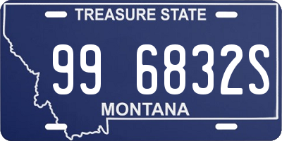 MT license plate 996832S