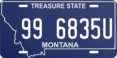 MT license plate 996835U