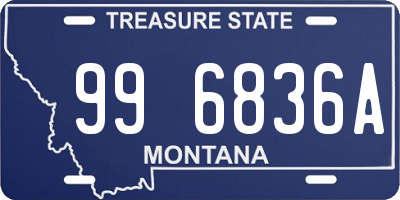 MT license plate 996836A