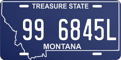 MT license plate 996845L