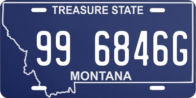 MT license plate 996846G