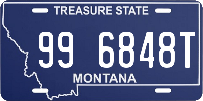 MT license plate 996848T