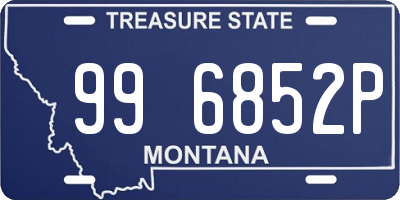 MT license plate 996852P