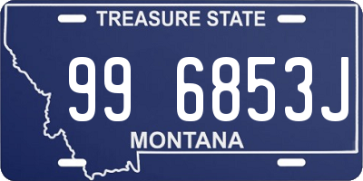 MT license plate 996853J