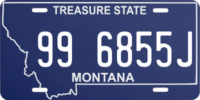 MT license plate 996855J