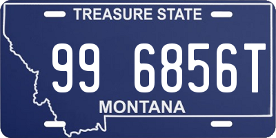 MT license plate 996856T