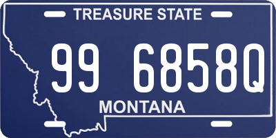 MT license plate 996858Q