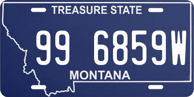 MT license plate 996859W