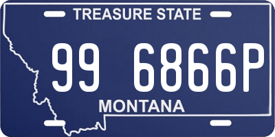 MT license plate 996866P