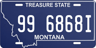 MT license plate 996868I