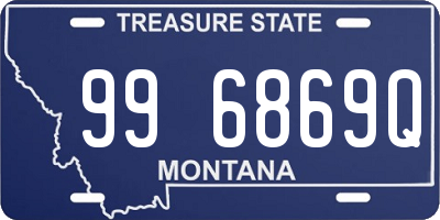 MT license plate 996869Q