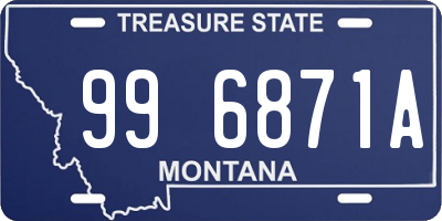 MT license plate 996871A