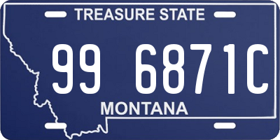 MT license plate 996871C