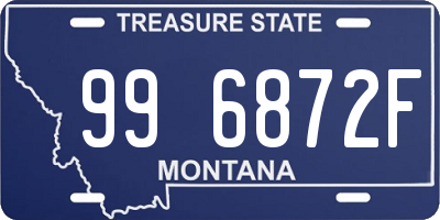 MT license plate 996872F