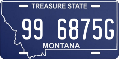 MT license plate 996875G