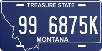 MT license plate 996875K