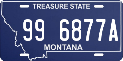 MT license plate 996877A