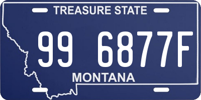 MT license plate 996877F