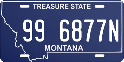 MT license plate 996877N