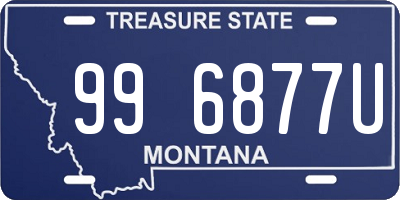 MT license plate 996877U