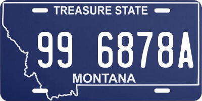 MT license plate 996878A