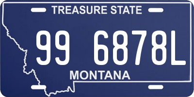 MT license plate 996878L