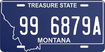 MT license plate 996879A