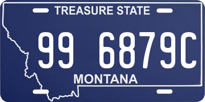 MT license plate 996879C