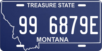 MT license plate 996879E