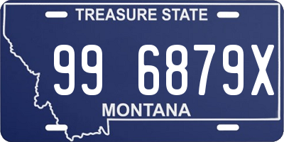 MT license plate 996879X