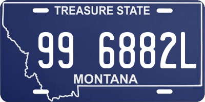 MT license plate 996882L