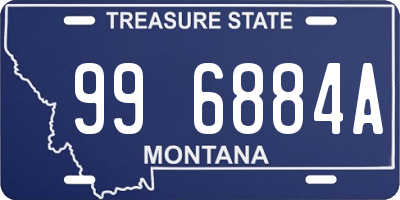 MT license plate 996884A