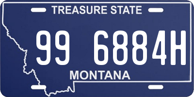 MT license plate 996884H