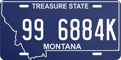 MT license plate 996884K
