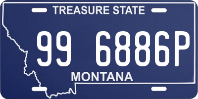 MT license plate 996886P