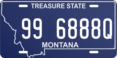 MT license plate 996888Q