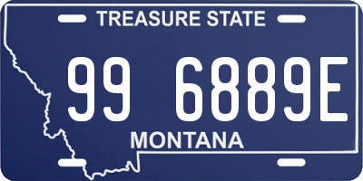 MT license plate 996889E