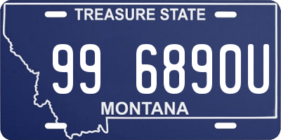 MT license plate 996890U